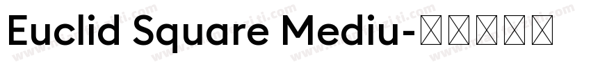 Euclid Square Mediu字体转换